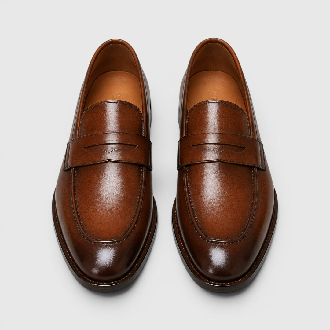 Bennett | Men's Leather Square Toe Loafers