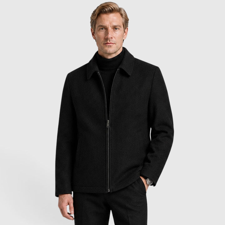 Brooks | Men's Wool Blend Zip Up Jacket