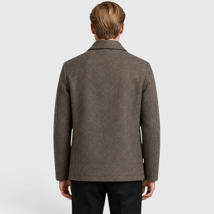 Brooks | Men's Wool Blend Zip Up Jacket