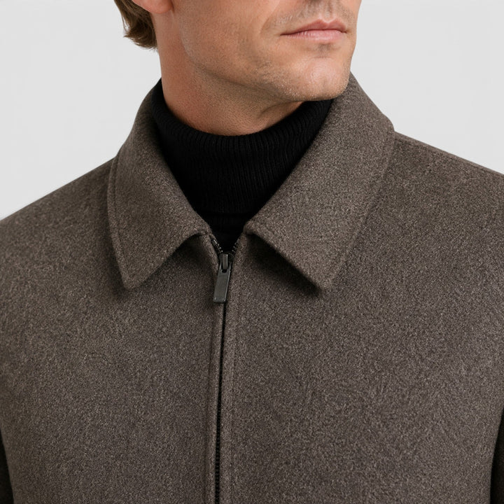 Brooks | Men's Wool Blend Zip Up Jacket