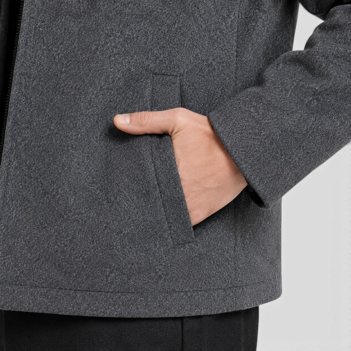 Brooks | Men's Wool Blend Zip Up Jacket