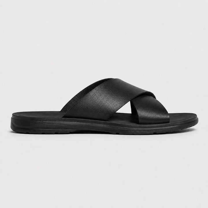 Noah | Cross Strap Slide Sandals