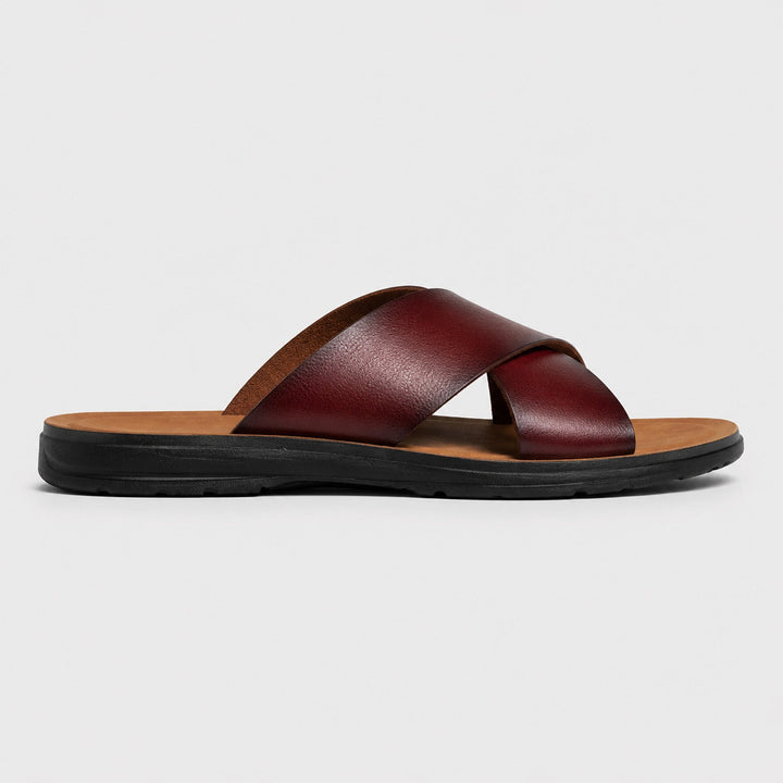Noah | Cross Strap Slide Sandals