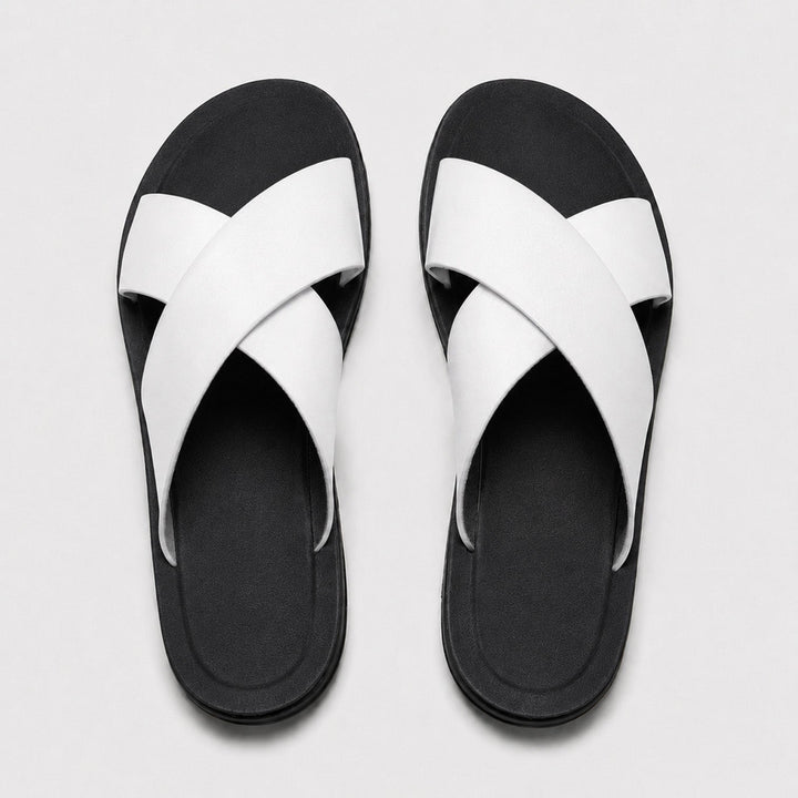 Noah | Cross Strap Slide Sandals