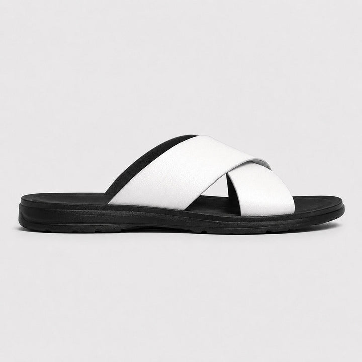 Noah | Cross Strap Slide Sandals