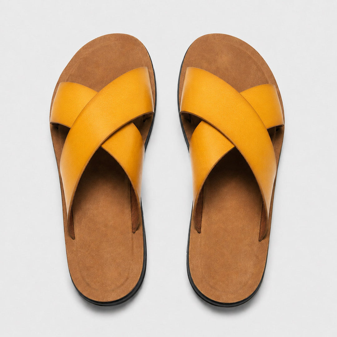 Noah | Cross Strap Slide Sandals