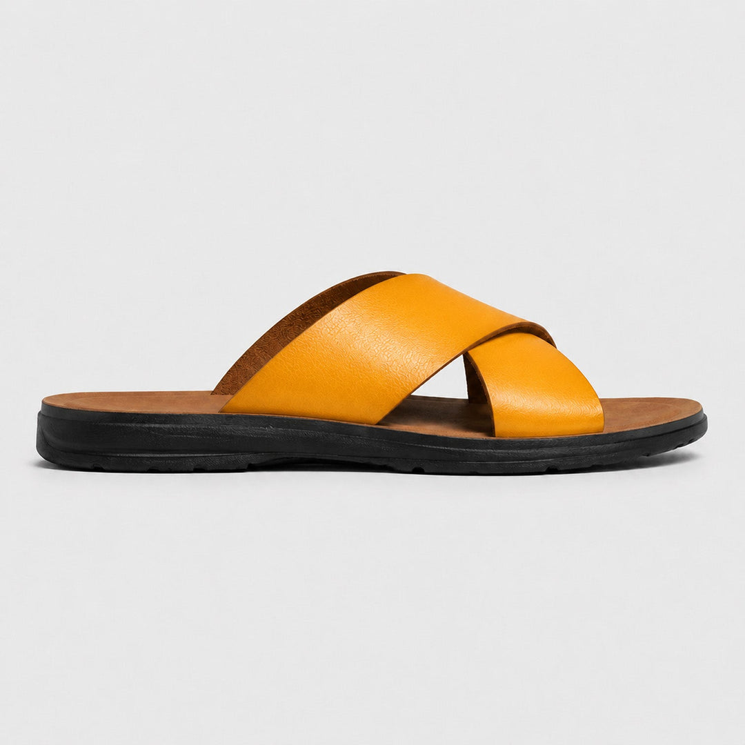 Noah | Cross Strap Slide Sandals