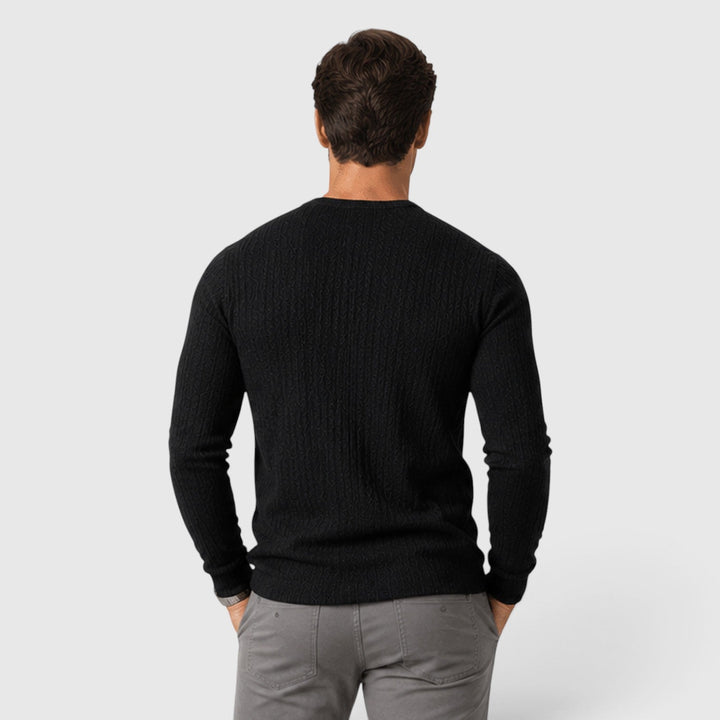Bryce | Men's Rib Knit Crew Neck Sweater