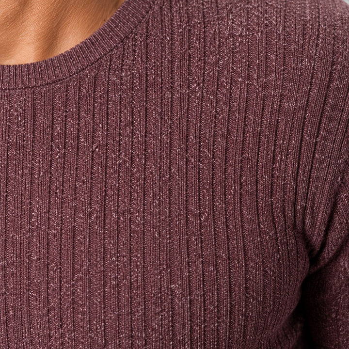 Bryce | Men's Rib Knit Crew Neck Sweater