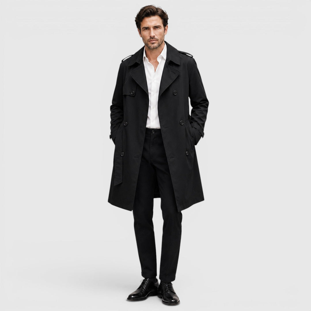 Sterling | Men's Tailored Double Breasted Trench Coat