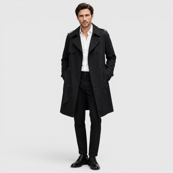 Sterling | Men's Tailored Double Breasted Trench Coat