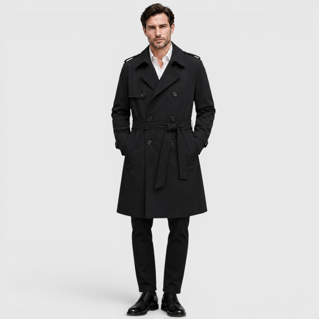 Sterling | Men's Tailored Double Breasted Trench Coat