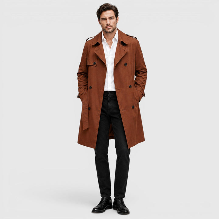 Sterling | Men's Tailored Double Breasted Trench Coat