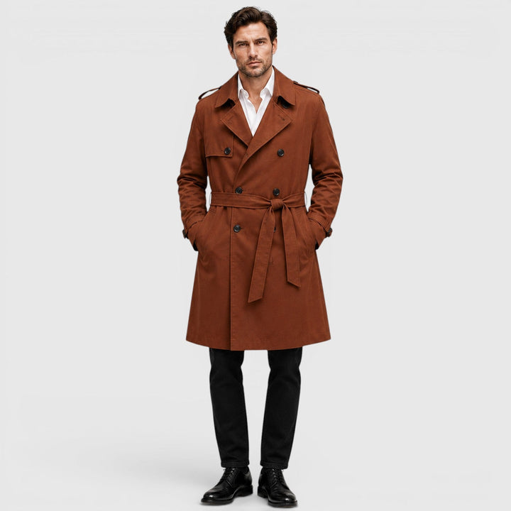 Sterling | Men's Tailored Double Breasted Trench Coat