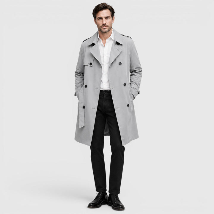 Sterling | Men's Tailored Double Breasted Trench Coat