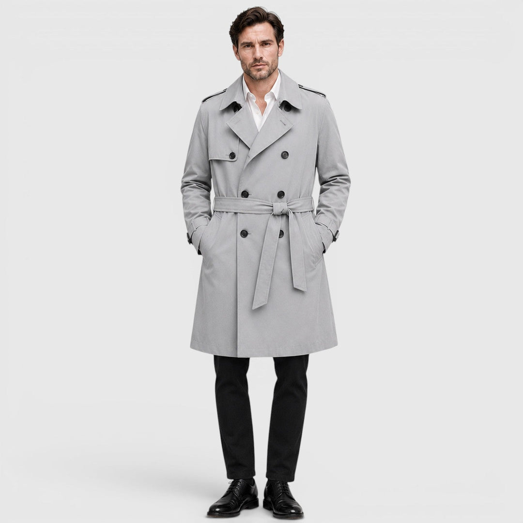 Sterling | Men's Tailored Double Breasted Trench Coat