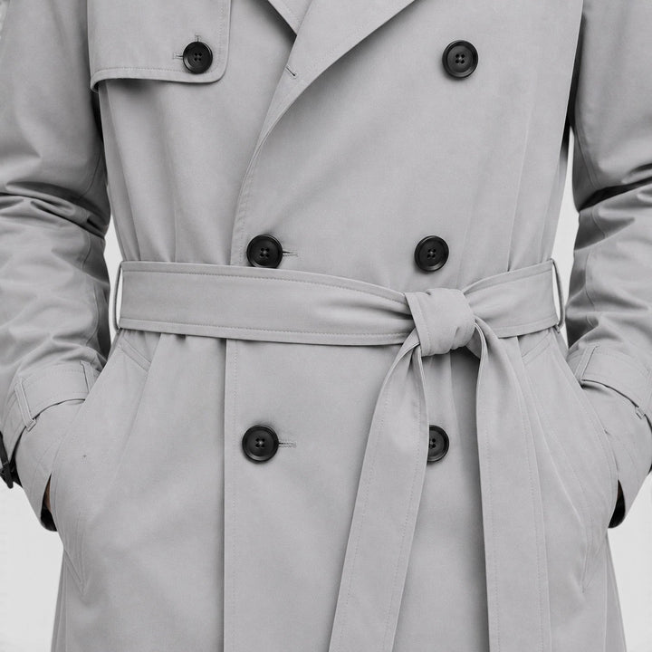 Sterling | Men's Tailored Double Breasted Trench Coat