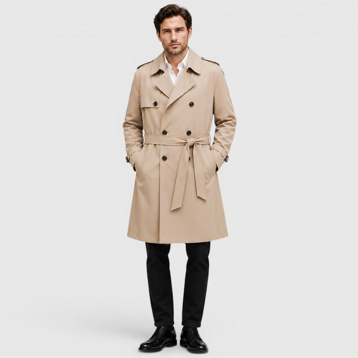 Sterling | Men's Tailored Double Breasted Trench Coat