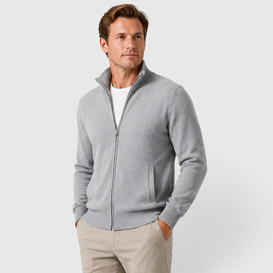 Owen | Men's Knit Zip Up Sweater