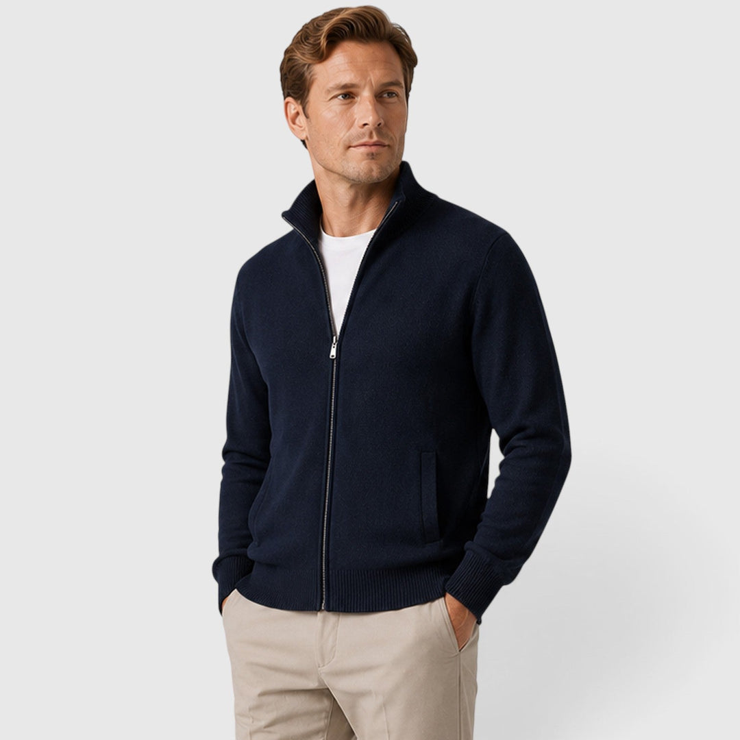 Owen | Men's Knit Zip Up Sweater