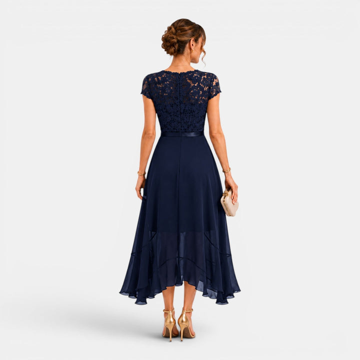 Sophia | Lace Midi Dress with V-Neck