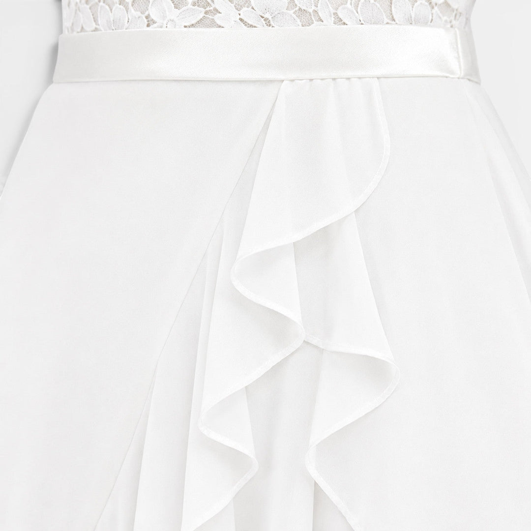 Sophia | Lace Midi Dress with V-Neck