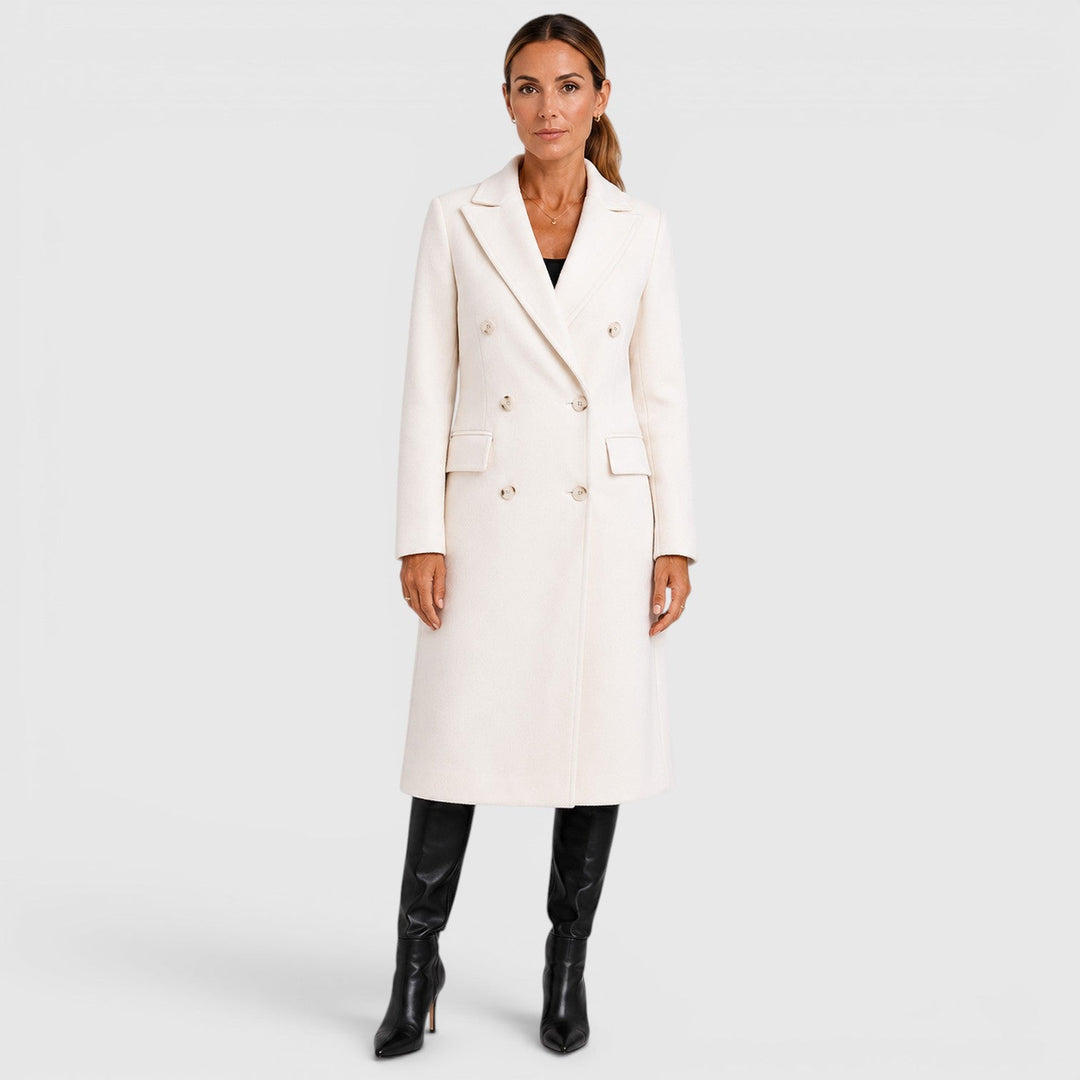Audrey | Long Double-Breasted Overcoat