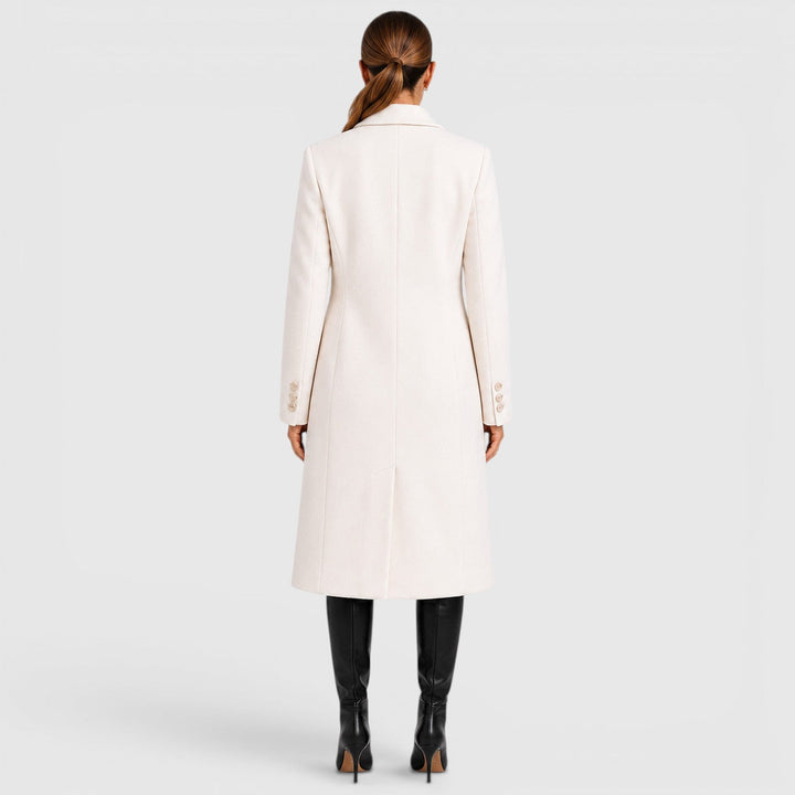 Audrey | Long Double-Breasted Overcoat