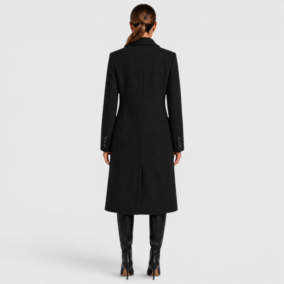 Audrey | Long Double-Breasted Overcoat