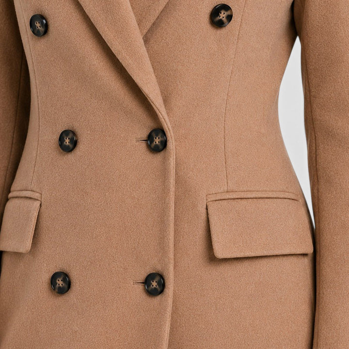 Audrey | Long Double-Breasted Overcoat