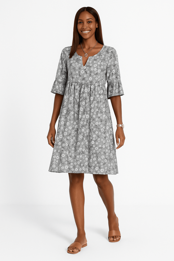 Olivia Pink Floral Casual Dress
