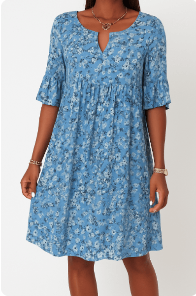 Olivia Pink Floral Casual Dress