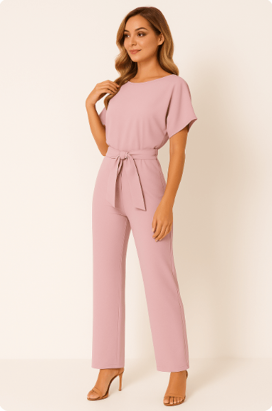 Olivia Belted Women’s Jumpsuit