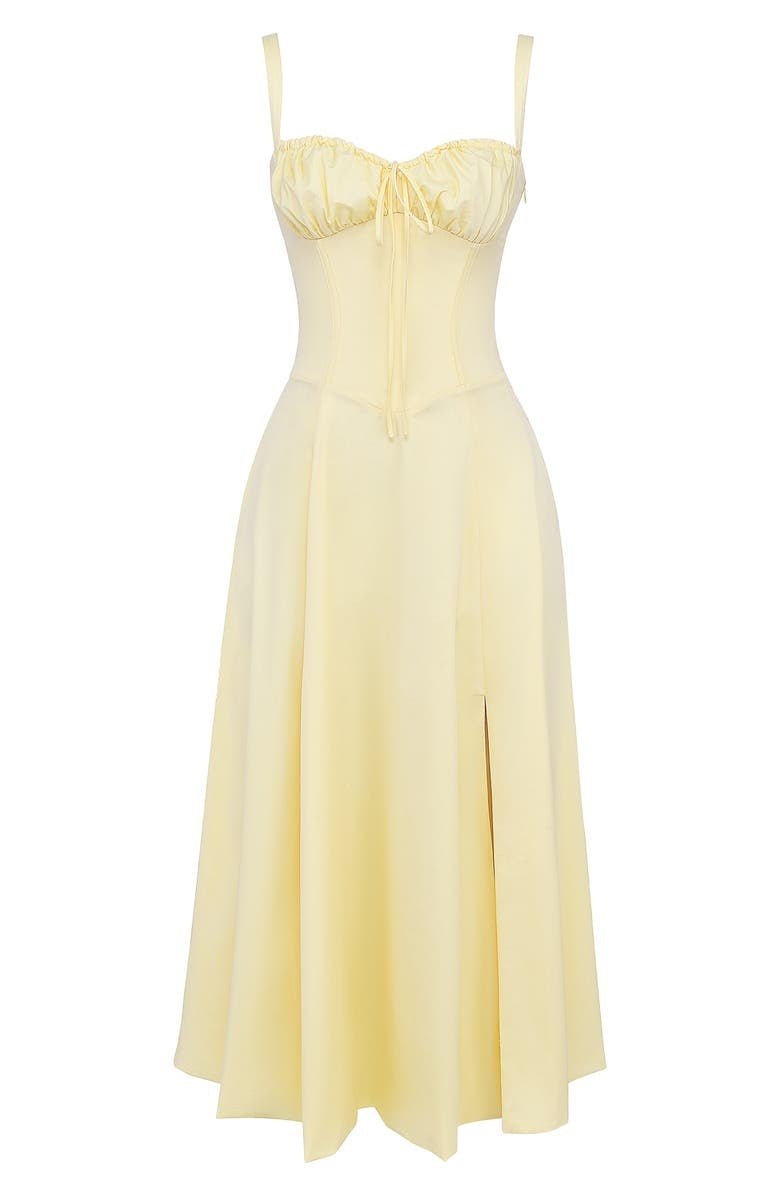 Kiana Floral Corset Midi Dress