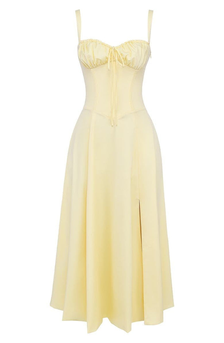 Kiana Floral Corset Midi Dress