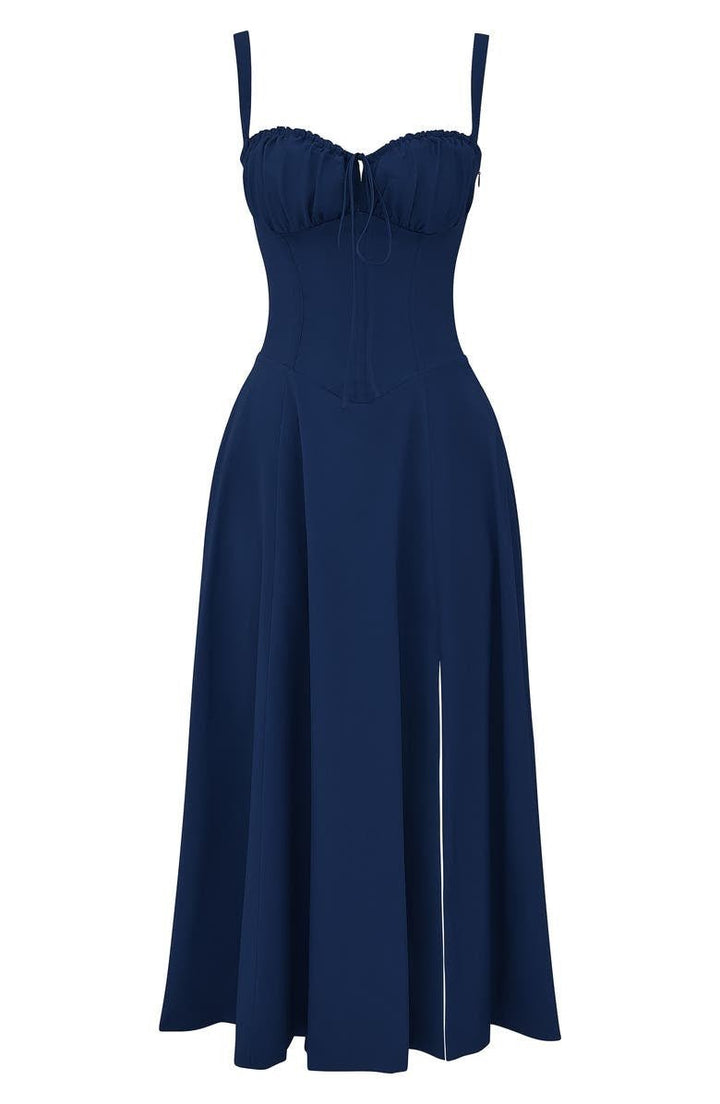 Kiana Floral Corset Midi Dress