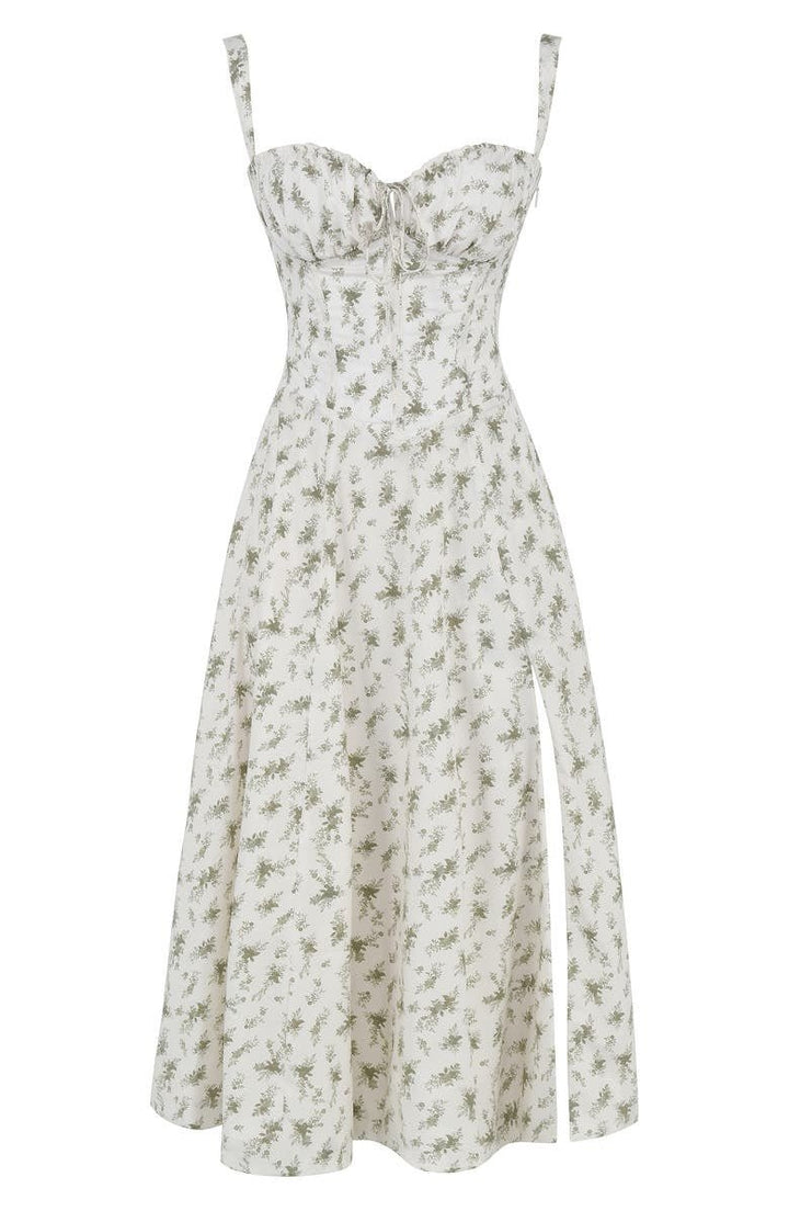Kiana Floral Corset Midi Dress