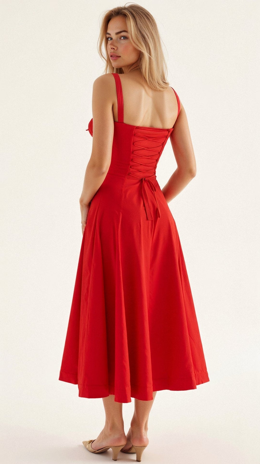 Kiana Floral Corset Midi Dress