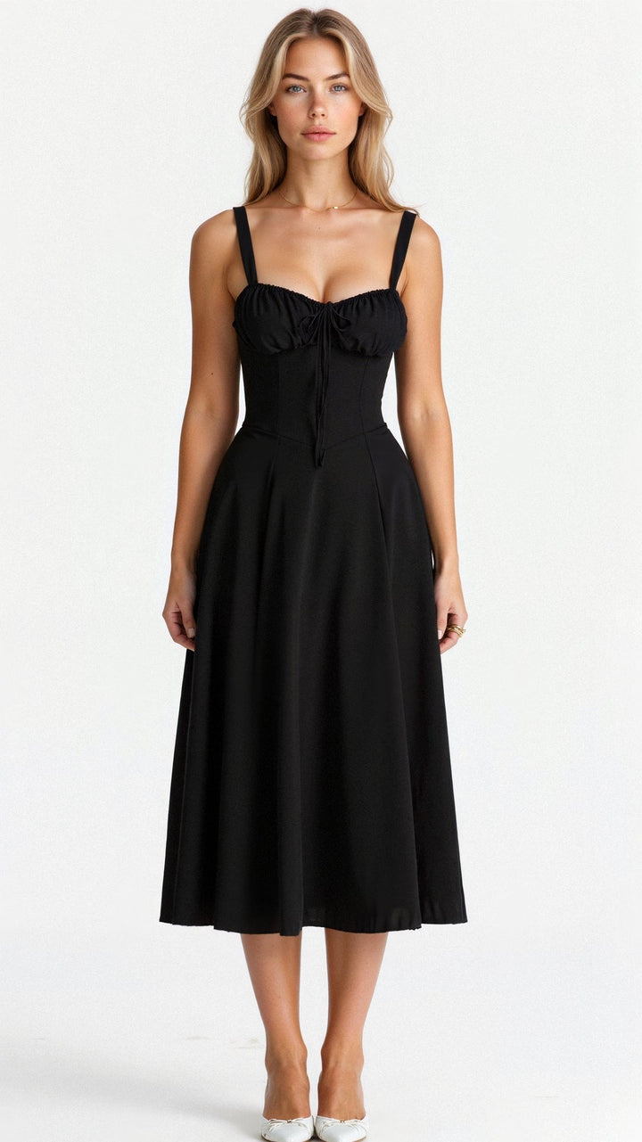 Kiana Floral Corset Midi Dress