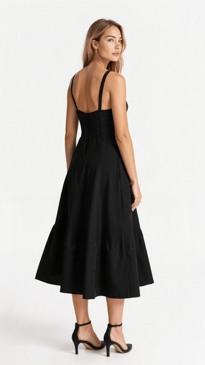 Kiana Floral Corset Midi Dress