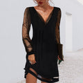 Olivia Sheer Sleeve Evening Dress