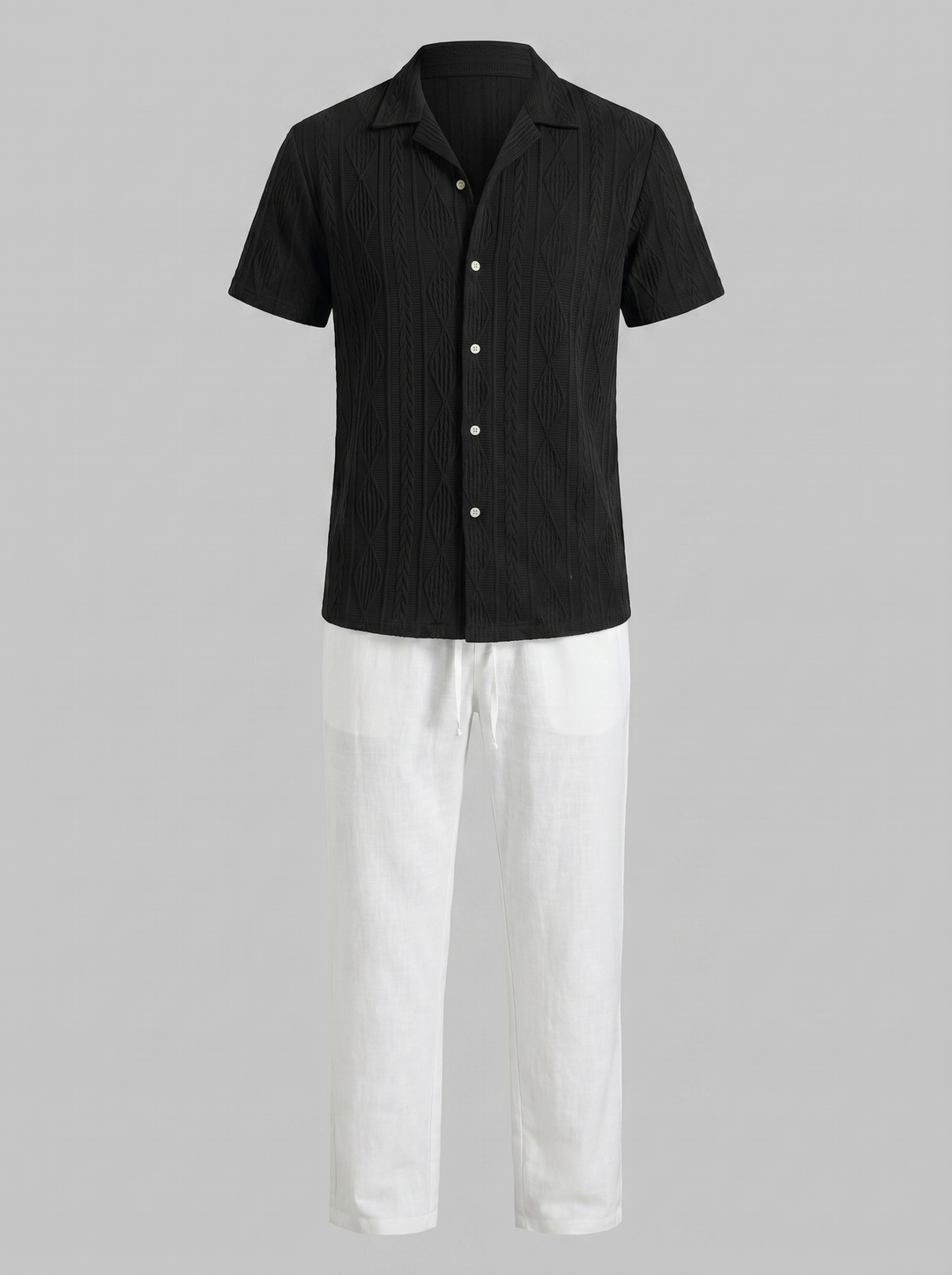 Brody | Men's Knit Summer Shirt & Pants Set