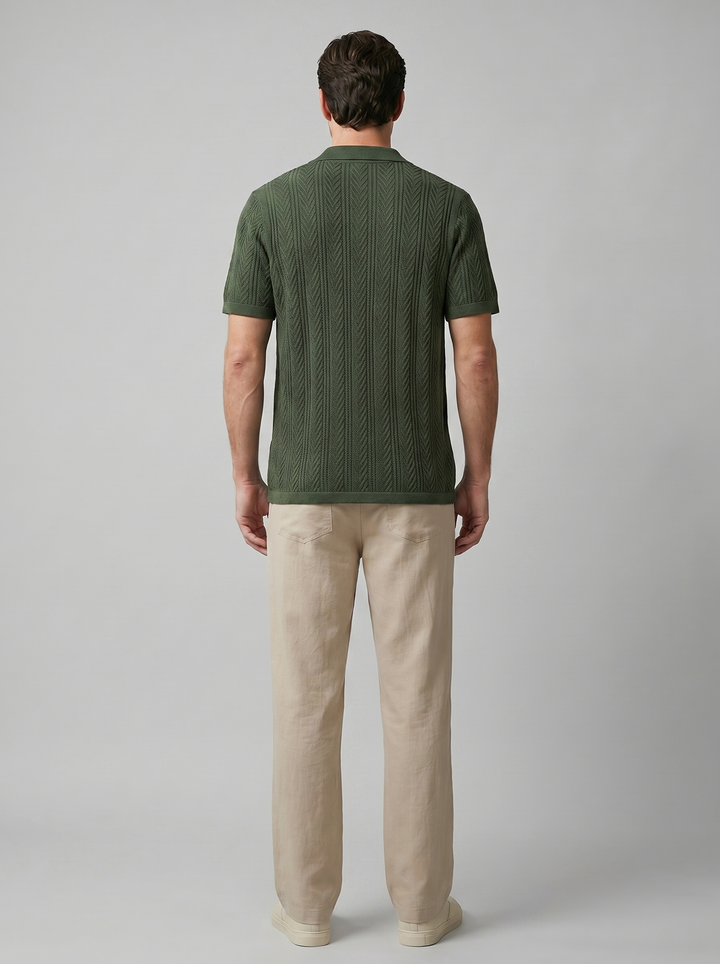 Brody | Men's Knit Summer Shirt & Pants Set