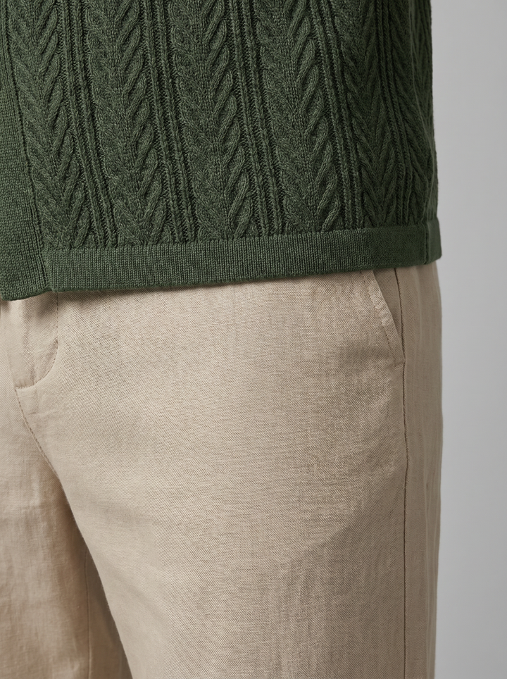 Brody | Men's Knit Summer Shirt & Pants Set
