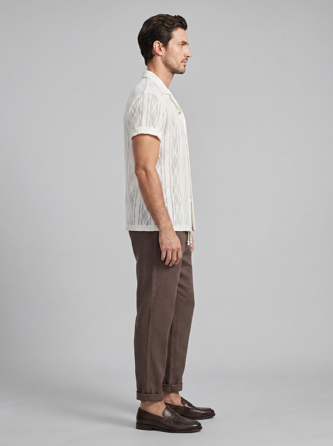 Brody | Men's Knit Summer Shirt & Pants Set