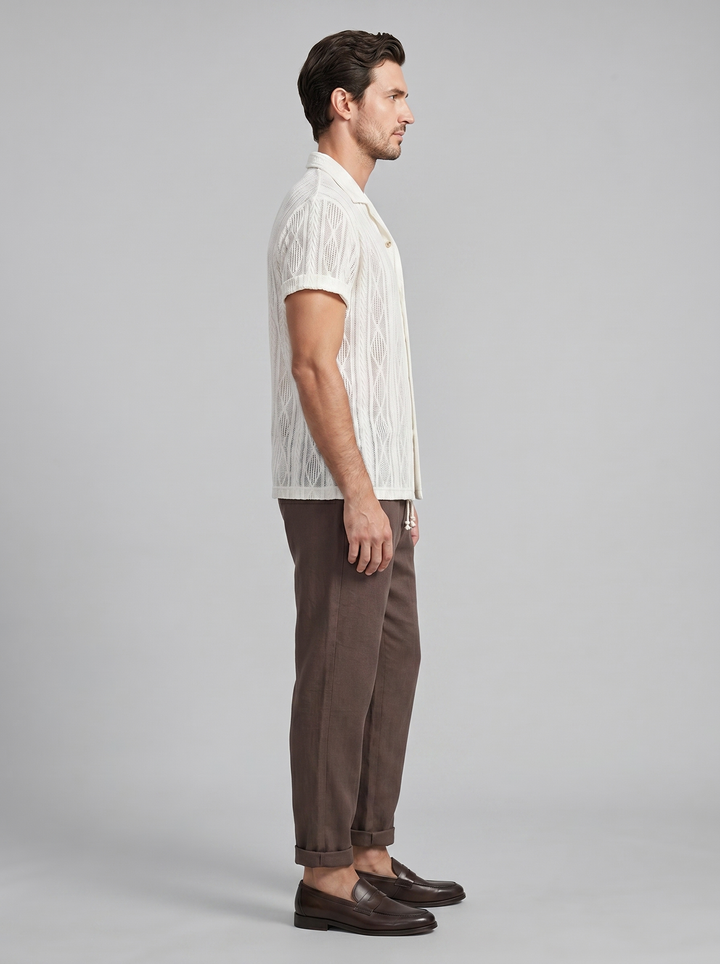 Brody | Men's Knit Summer Shirt & Pants Set
