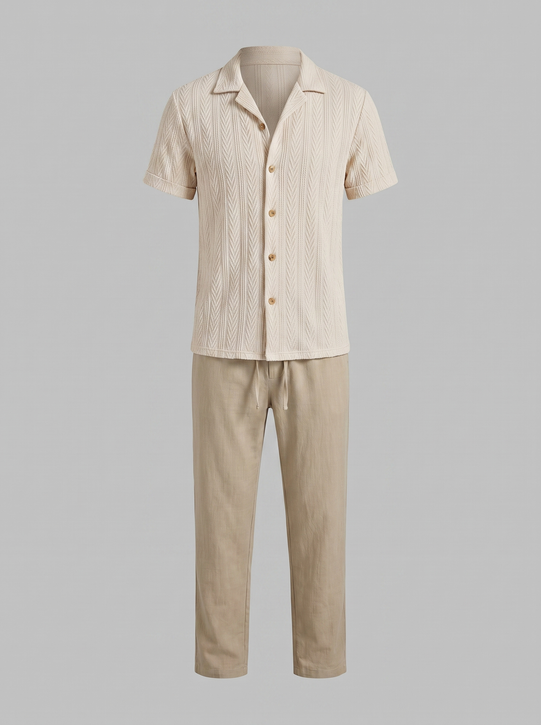 Brody | Men's Knit Summer Shirt & Pants Set