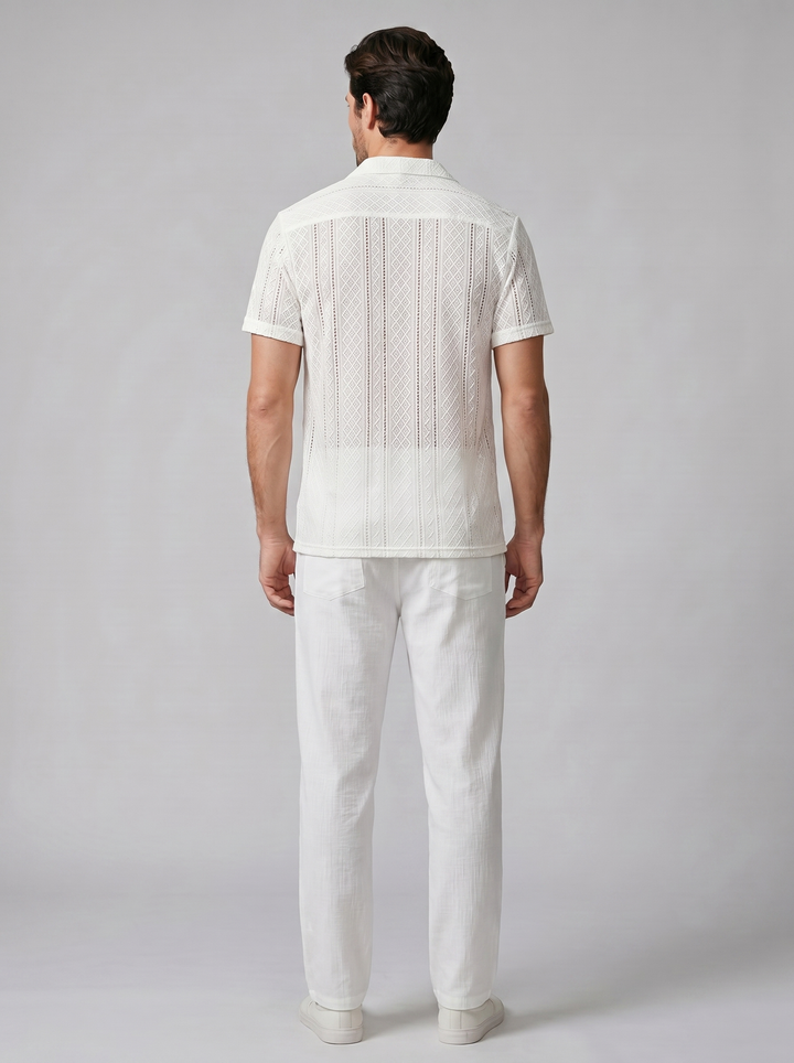 Brody | Men's Knit Summer Shirt & Pants Set