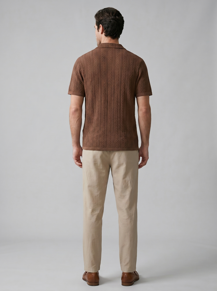 Brody | Men's Knit Summer Shirt & Pants Set