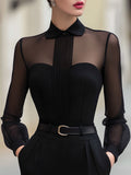 Evangeline | Women's Long Sleeve Loose Shirt Top